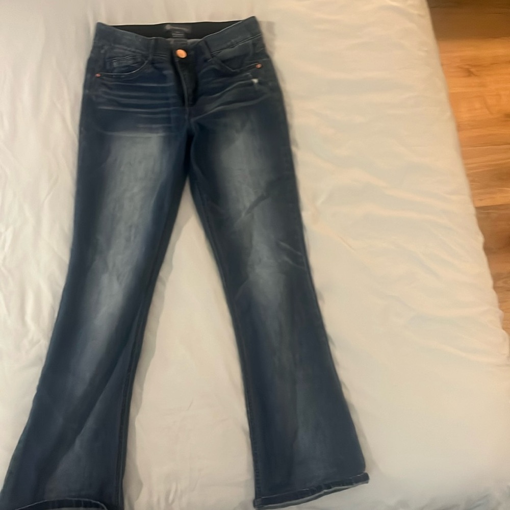 Democracy wide leg jeans, worn once, too big.